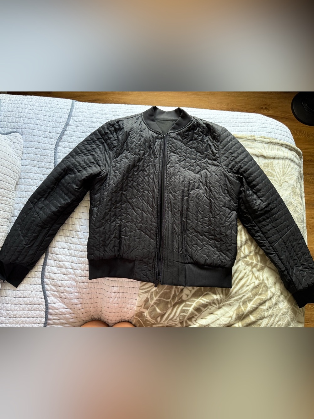 lululemon athletica Quilted Bomber Jacket - Black